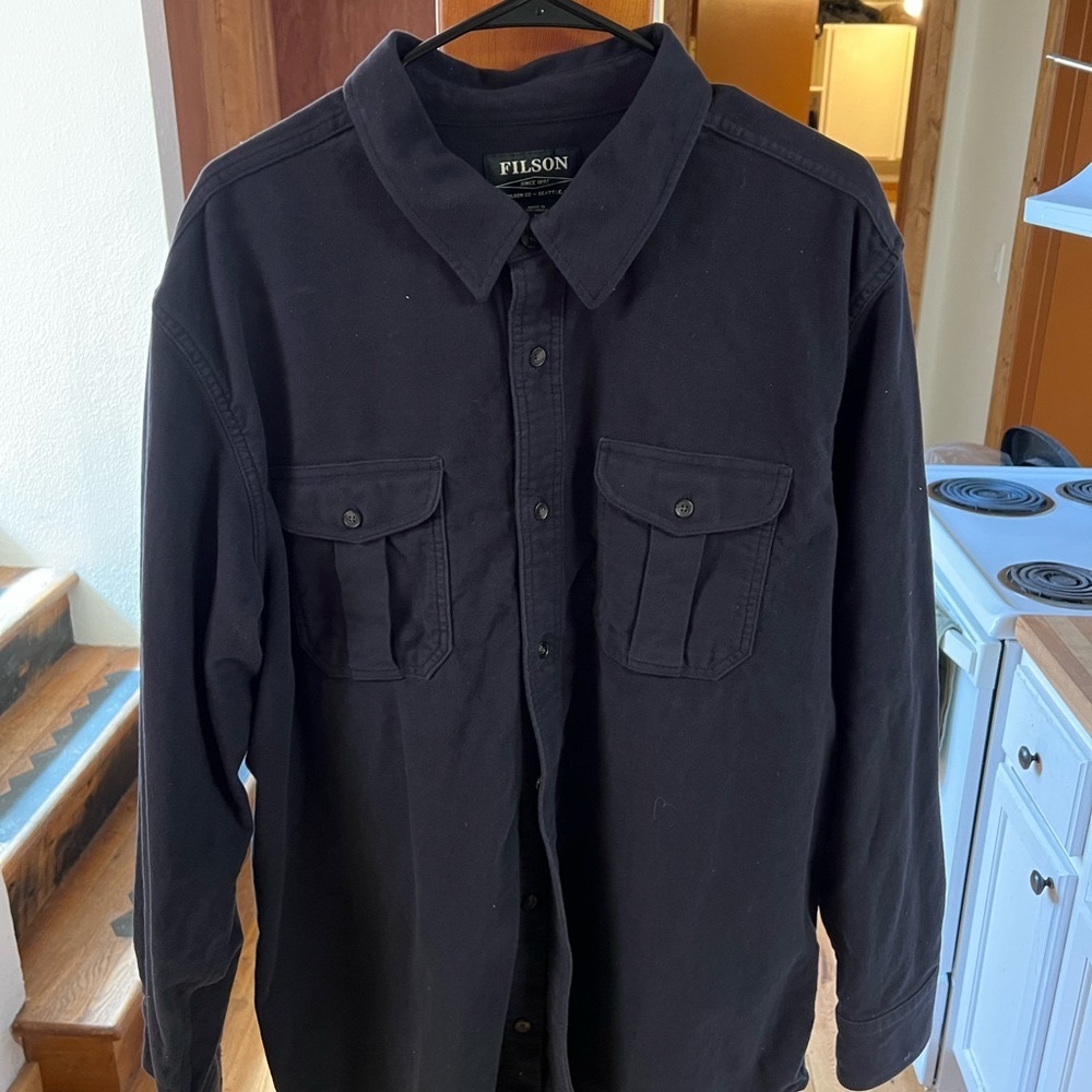 Filson mens moleskin shirt .